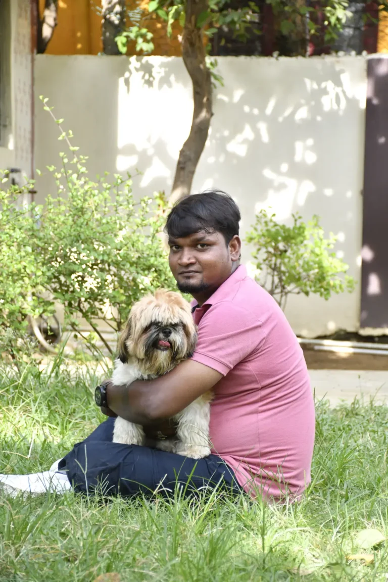 with my pet